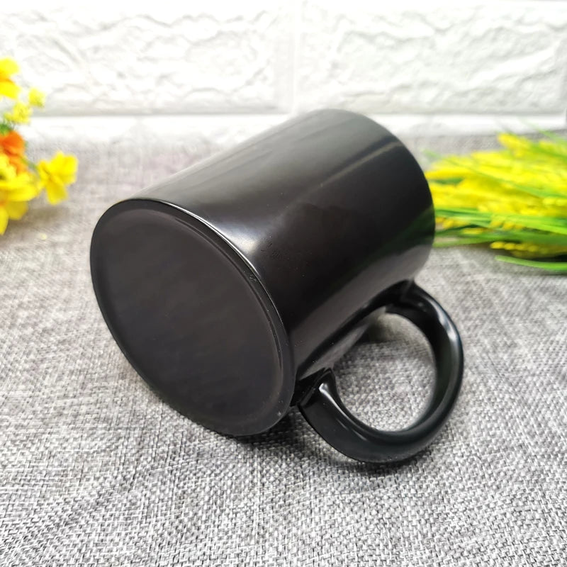 Funny middle finger Discoloration mug,Ceramic Discoloration Coffee Tea Milk Mugs Color Changing Cup Novelty Gifts BSKT-108