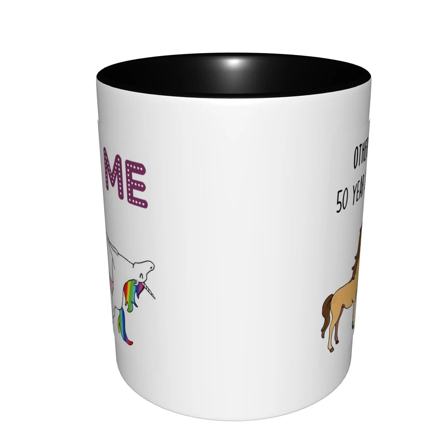 50th Birthday Gifts for Women 1975 Birthday Gifts for Women Mugs With Black Handle Birthday Coffee Mugs Ceramic Tea Cups 11oz