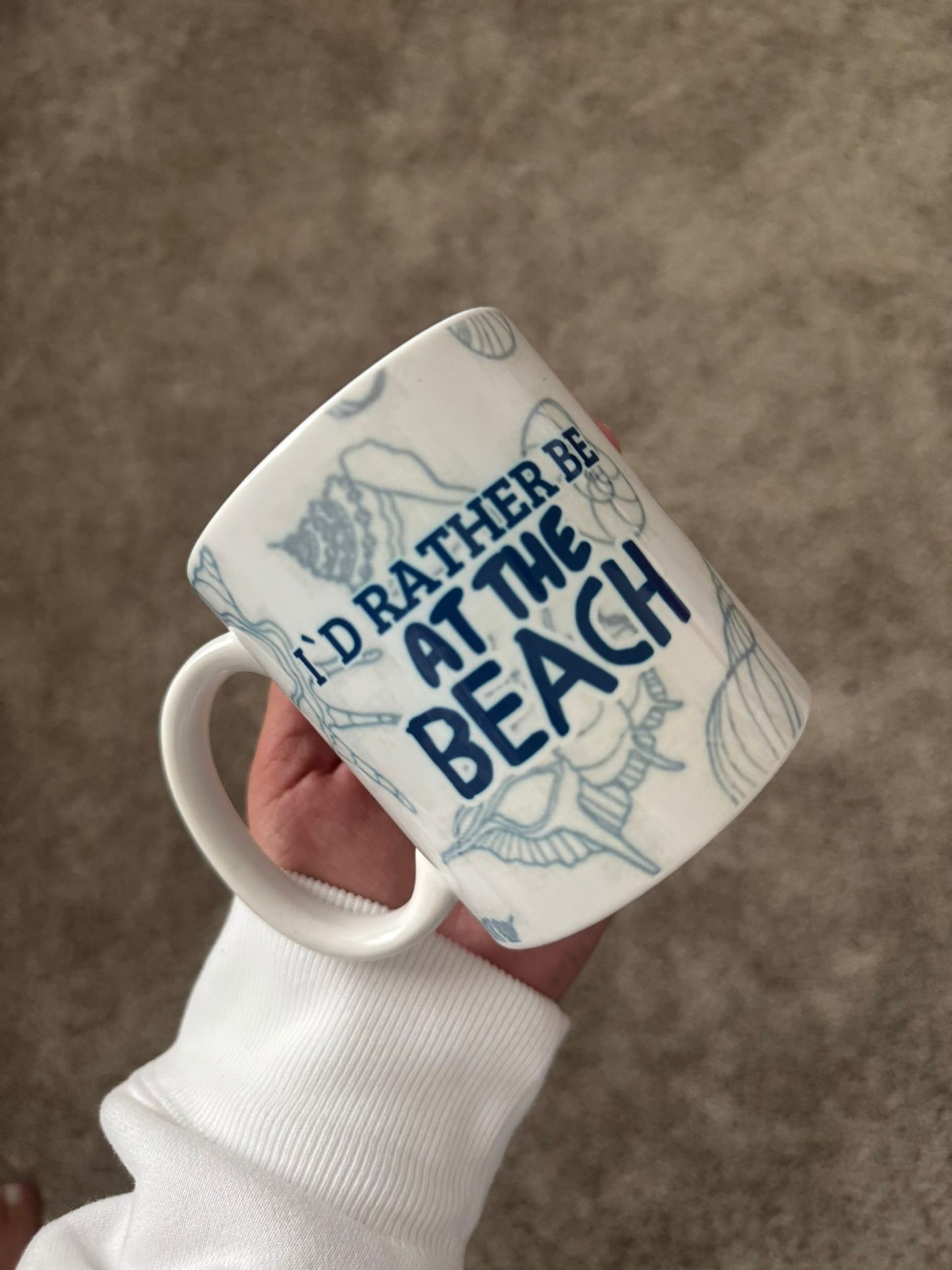 MUG 11 OZ I'D RATHER BE AT THE BEACH