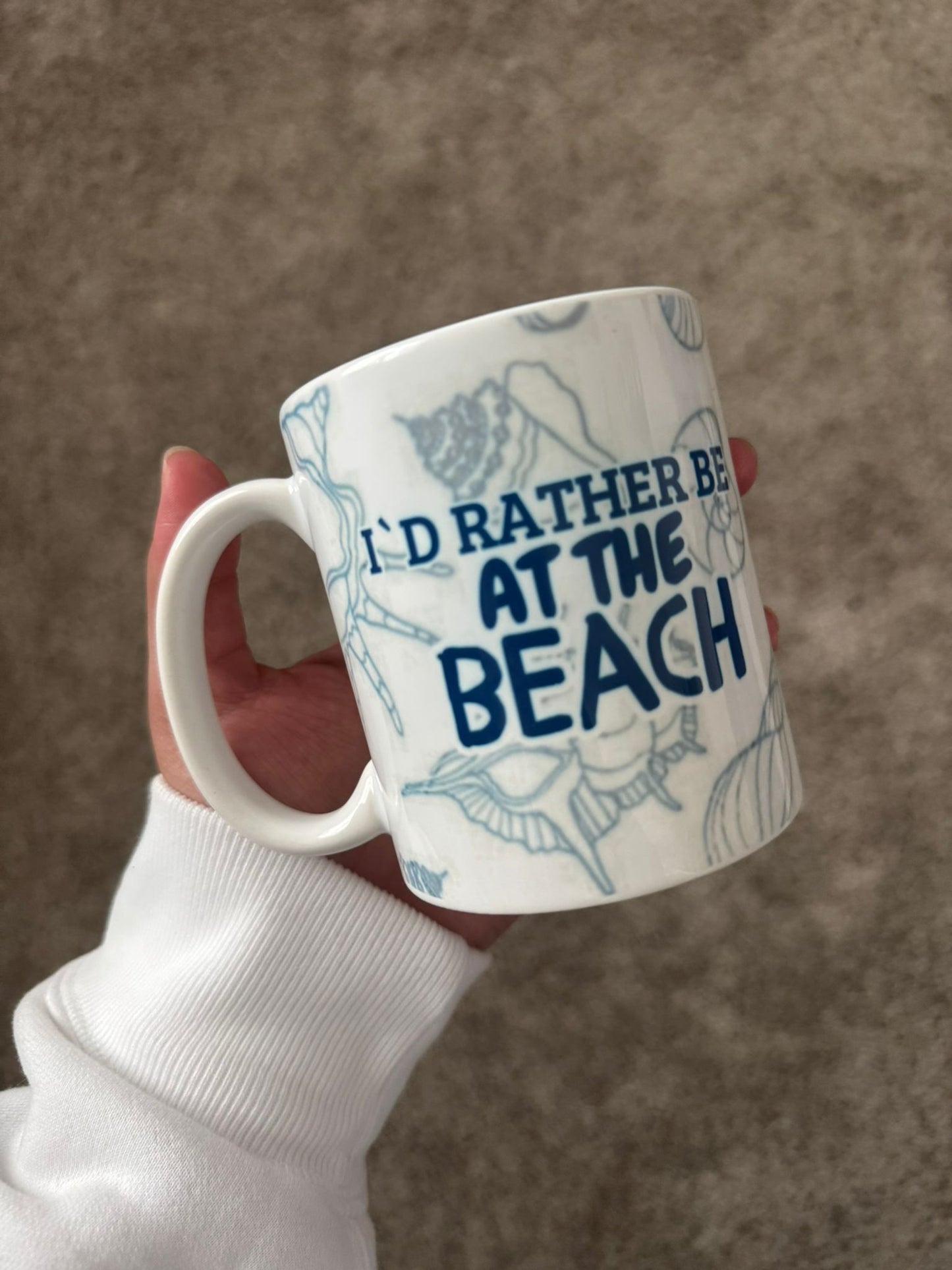 MUG 11 OZ I'D RATHER BE AT THE BEACH