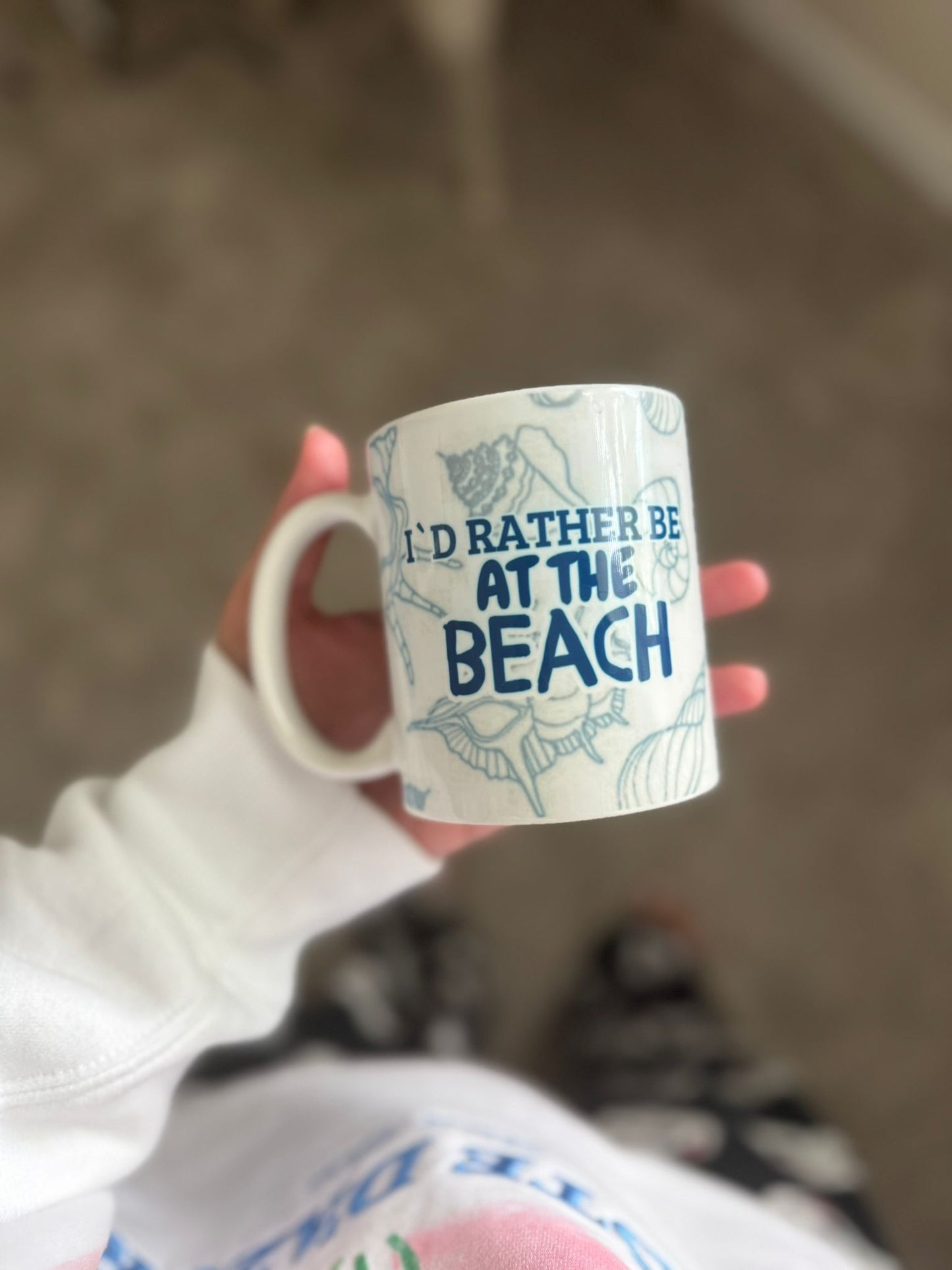 MUG 11 OZ I'D RATHER BE AT THE BEACH
